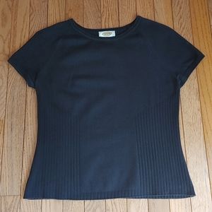 ♦️3 for $15 Talbots Navy Blue Knit Shell Top